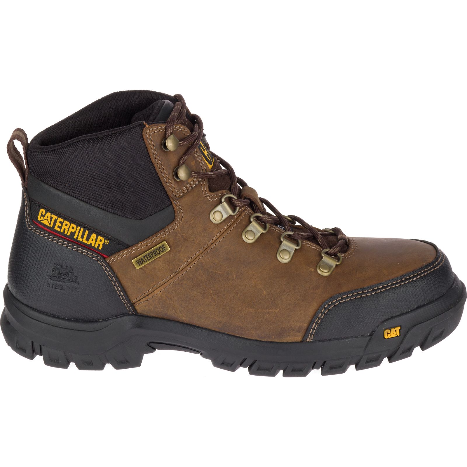 Caterpillar Framework S3 Wr Hro Sra Steel Toe - Mens Work Boots - Brown - NZ (712QBFVDG)